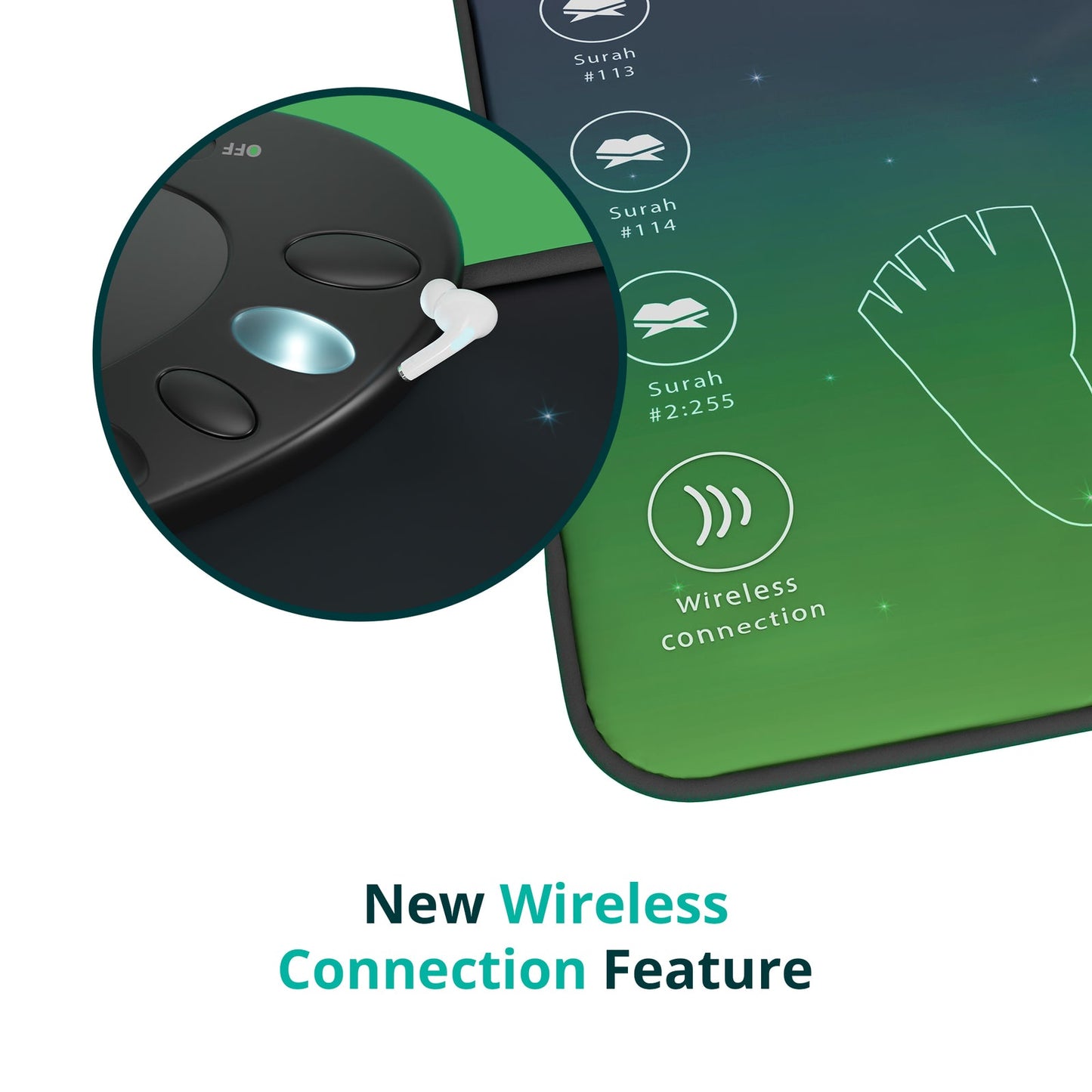 Tapis de Prière Interactif Adulte(+10ans) – Apprenez la Salat et les Duas Pas à Pas