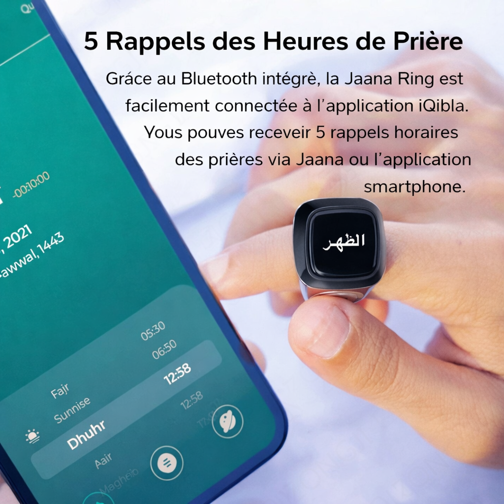 Jaana Ring – chapelet intelligent connecté multifonction + livraison gratuite