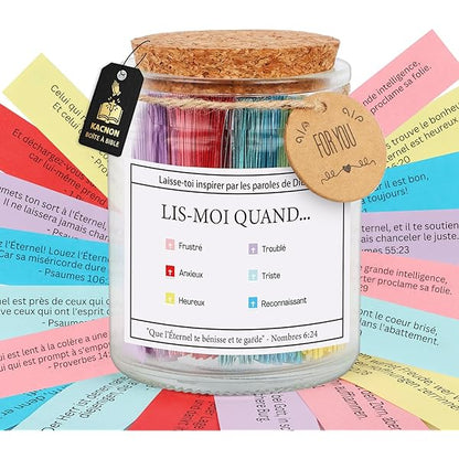 Bocal Coranique – 90 Versets traduits en français et classés par émotions (avec sources)