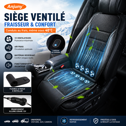 jaanaSeat Pro™ coussin de Siège Ventilé Finis la Sueur dans ton Siège. Finis les Douleurs de Dos.