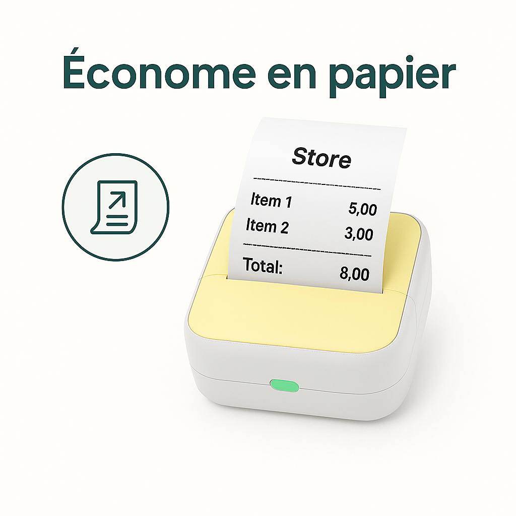 Jaana Printer : Mini Imprimante thermique +2 ROULEAUX OFFERTS + 1an garantie + livraison gratuite