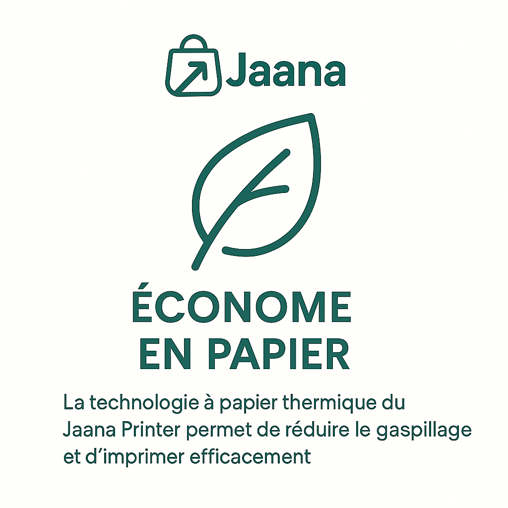 Jaana Printer : Mini Imprimante thermique +2 ROULEAUX OFFERTS + 1an garantie + livraison gratuite