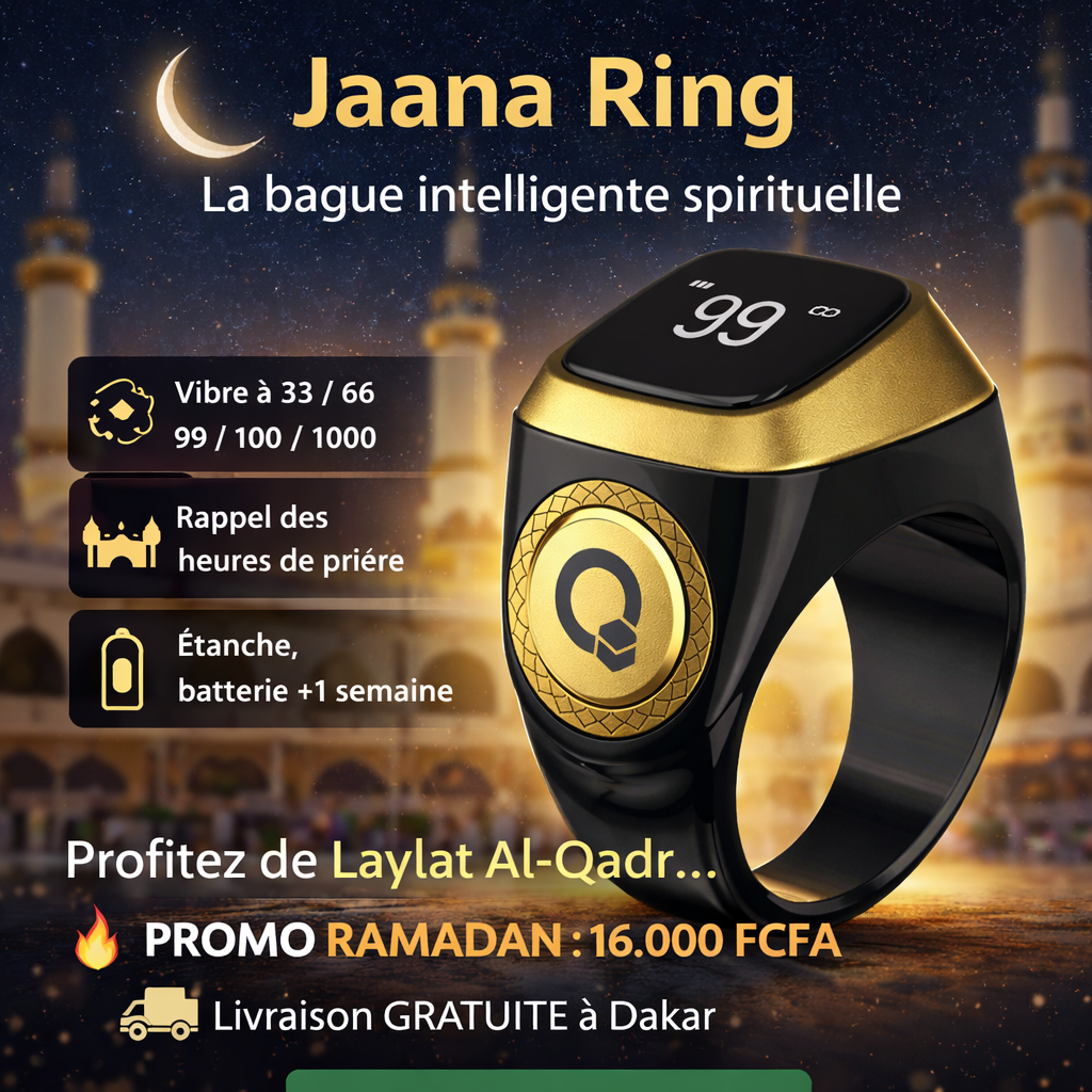 Jaana Ring – chapelet intelligent connecté multifonction + livraison gratuite