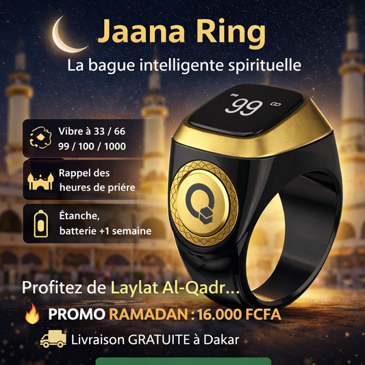 Jaana Ring – chapelet intelligent connecté multifonction + livraison gratuite