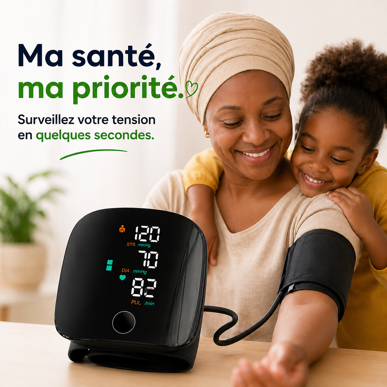 Tensiomètre Électronique Intelligent original – Précision Médicale avec Assistance Vocale 🔊 + chargeur offert et garantie