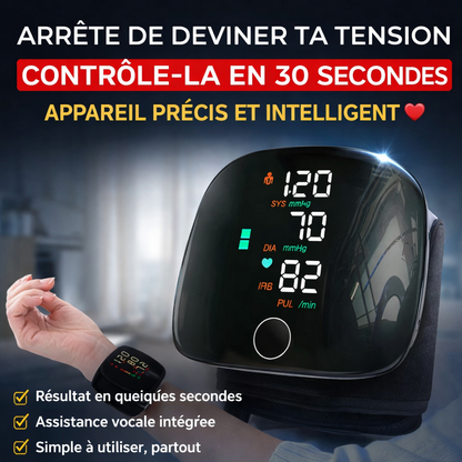 Tensiomètre Électronique Intelligent original – Précision Médicale avec Assistance Vocale 🔊 + chargeur offert et garantie