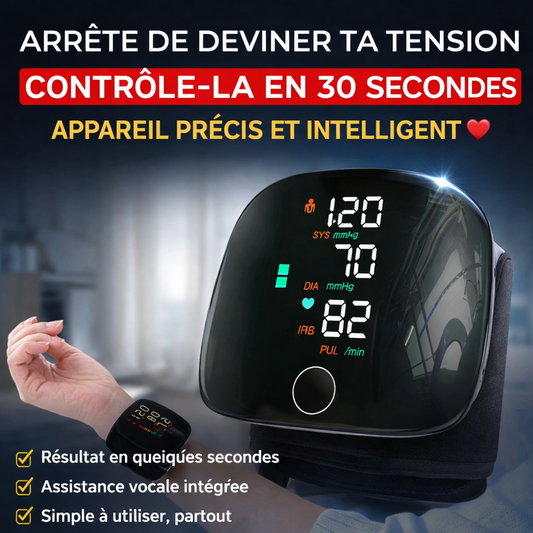 Tensiomètre Électronique Intelligent original – Précision Médicale avec Assistance Vocale 🔊 + chargeur offert et garantie