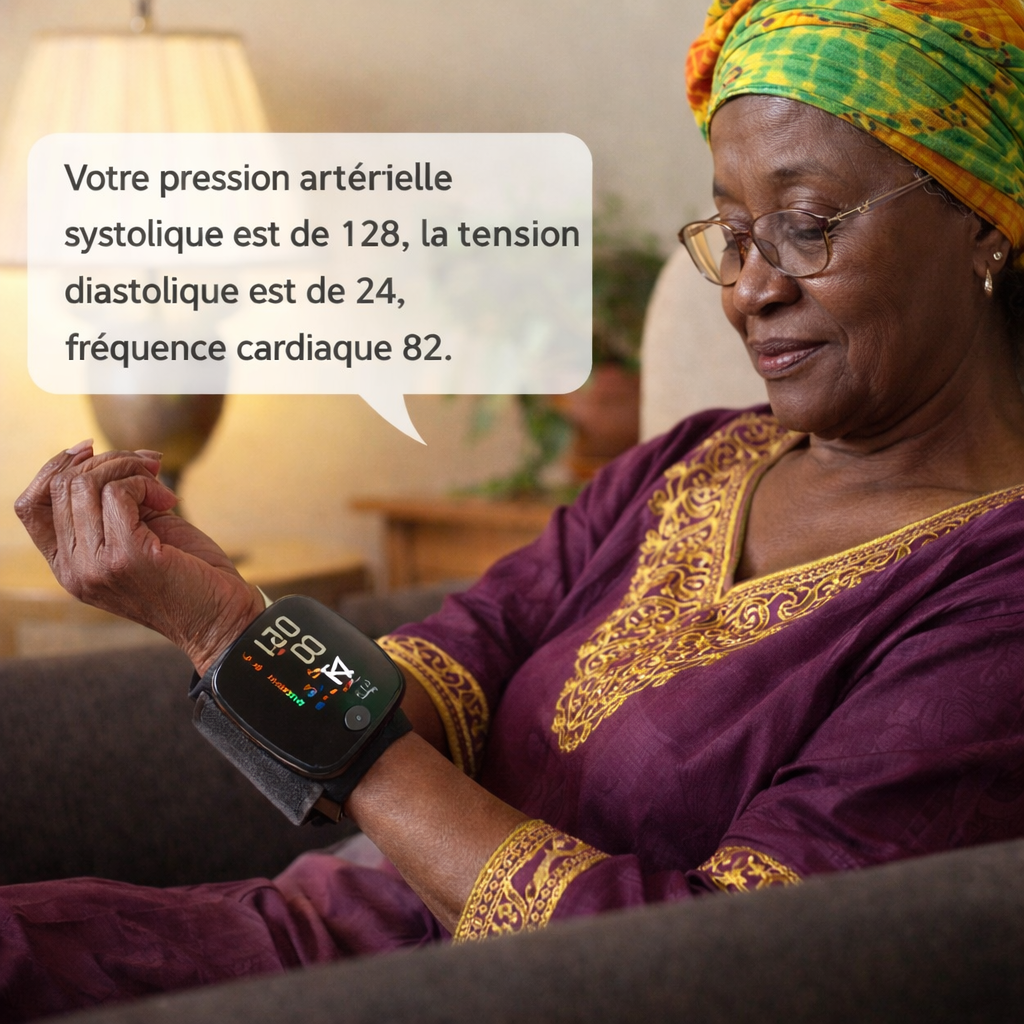 Tensiomètre Électronique Intelligent original – Précision Médicale avec Assistance Vocale 🔊 + chargeur offert et garantie