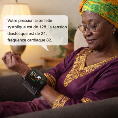 Tensiomètre Électronique Intelligent original – Précision Médicale avec Assistance Vocale 🔊 + chargeur offert et garantie