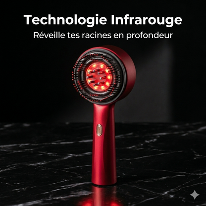 Masseur capillaire avec diffuseur d'huile intégré et thérapie infrarouge