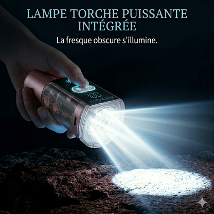 JAANA BREEZE™ – Le Climatiseur Portable 200 Vitesses avec Refroidissement Glacé et lampe torche integre❄️