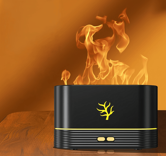 Diffuseur de parfum et humidificateur a effet flamme