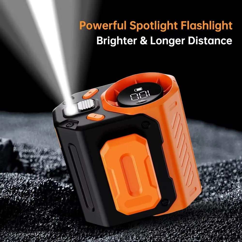 JaanaBreeze™ – Ventilo solaire, lampe & powerbank 3-en-1