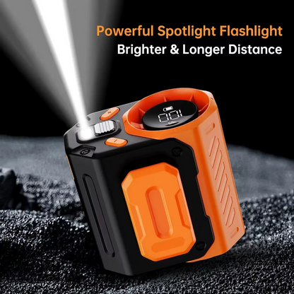 JaanaBreeze™ – Ventilo solaire, lampe & powerbank 3-en-1