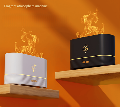 Diffuseur de parfum et humidificateur a effet flamme