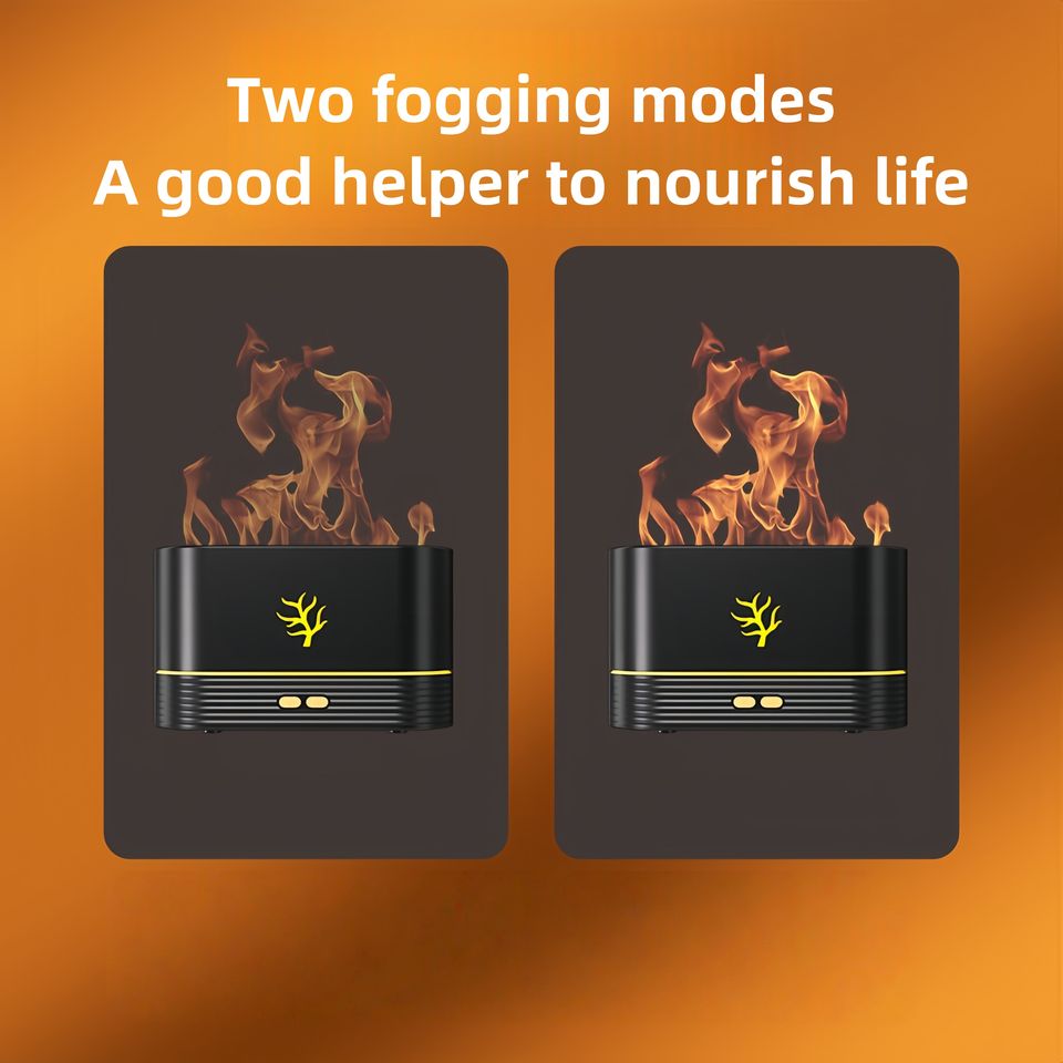 Diffuseur de parfum et humidificateur a effet flamme