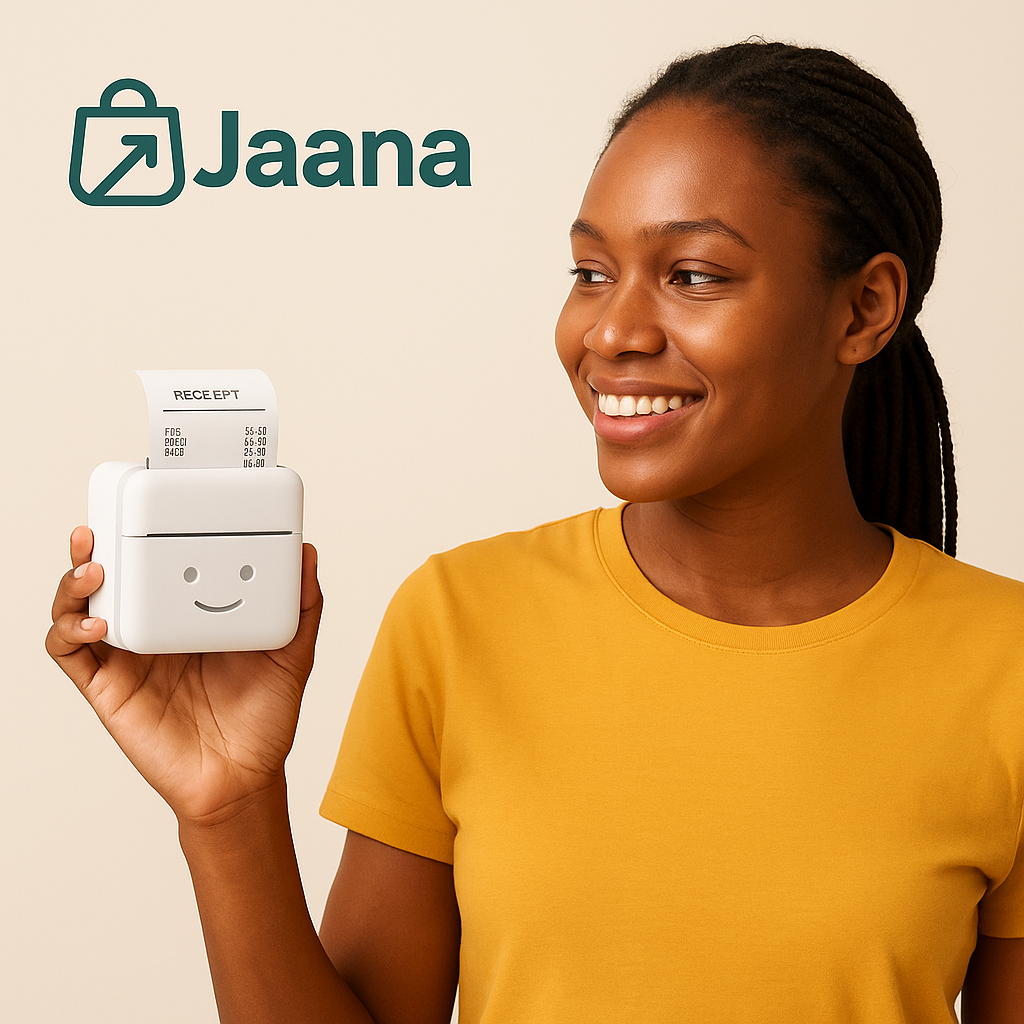 Jaana Printer : Mini Imprimante thermique +2 ROULEAUX OFFERTS + 1an garantie + livraison gratuite