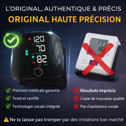 Tensiomètre Électronique Intelligent original – Précision Médicale avec Assistance Vocale 🔊 + chargeur offert et garantie