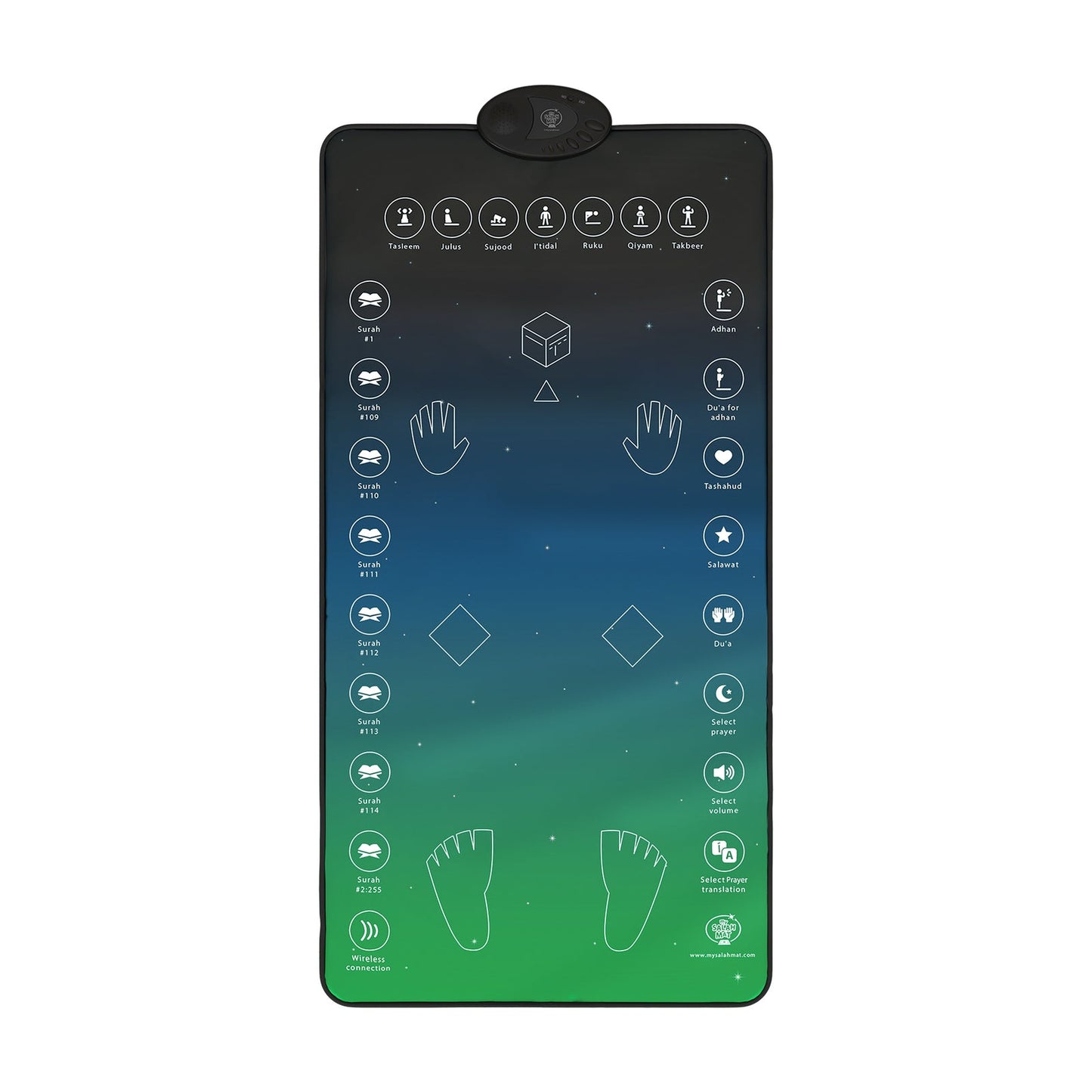 Tapis de Prière Interactif Adulte(+10ans) – Apprenez la Salat et les Duas Pas à Pas