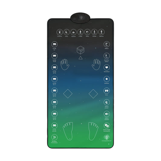 Tapis de Prière Interactif Adulte(+10ans) – Apprenez la Salat et les Duas Pas à Pas