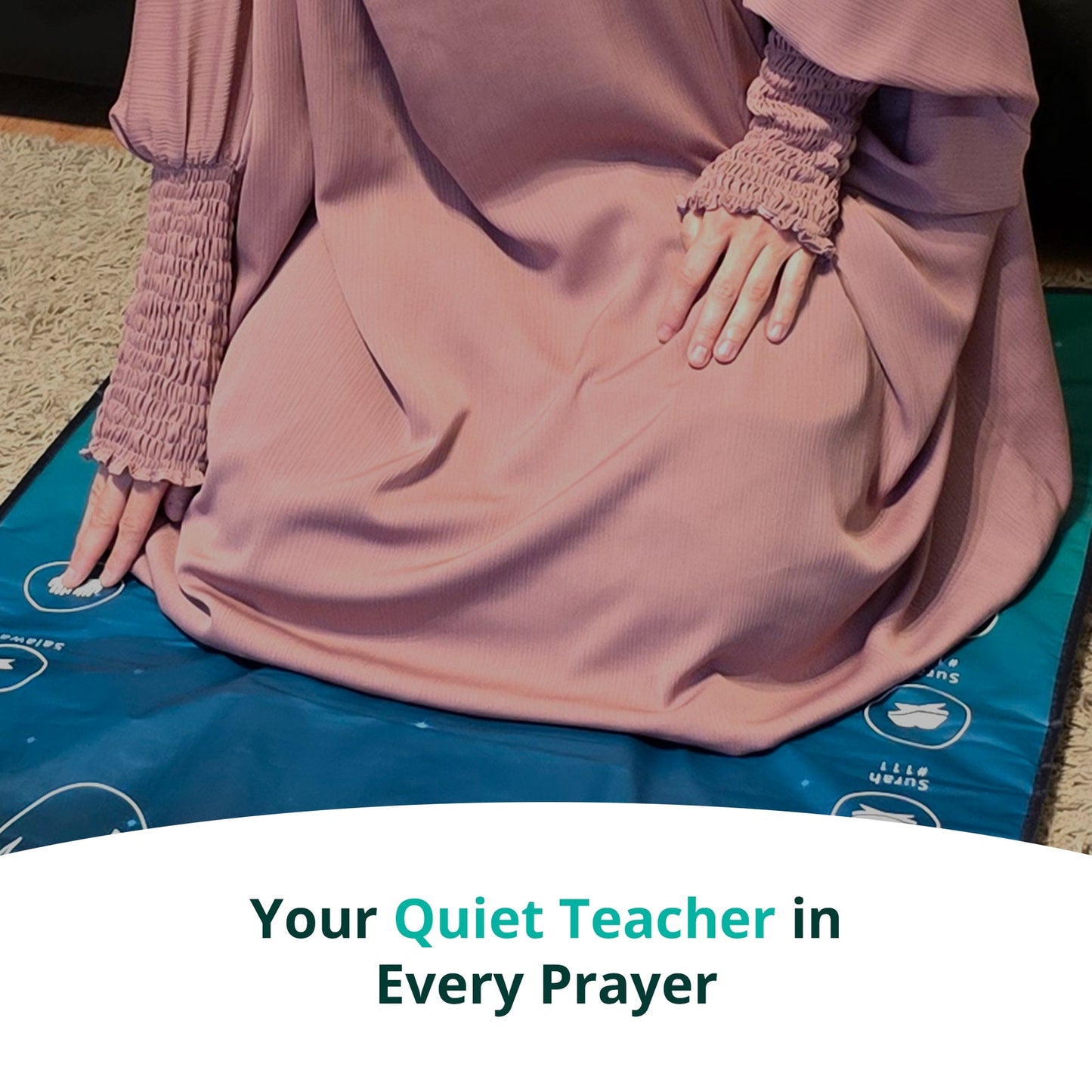 Tapis de Prière Interactif Adulte(+10ans) – Apprenez la Salat et les Duas Pas à Pas