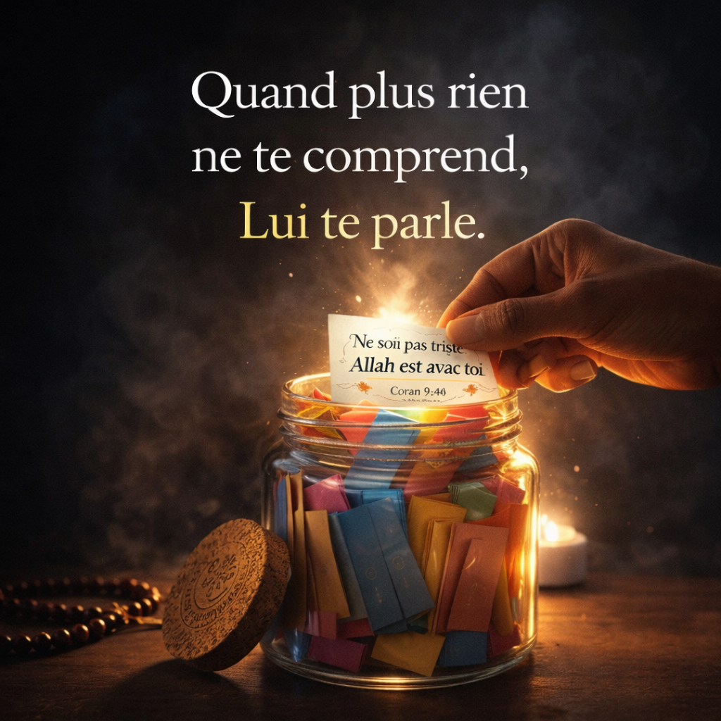Bocal Coranique – 90 Versets traduits en français et classés par émotions (avec sources)