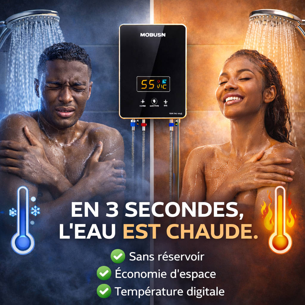 Chauffe-eau électrique instantané + livraison gratuite