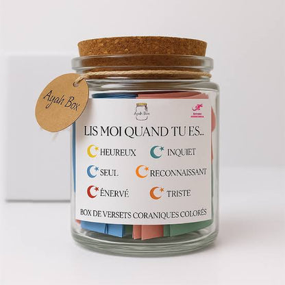 Bocal Coranique – 90 Versets traduits en français et classés par émotions (avec sources)